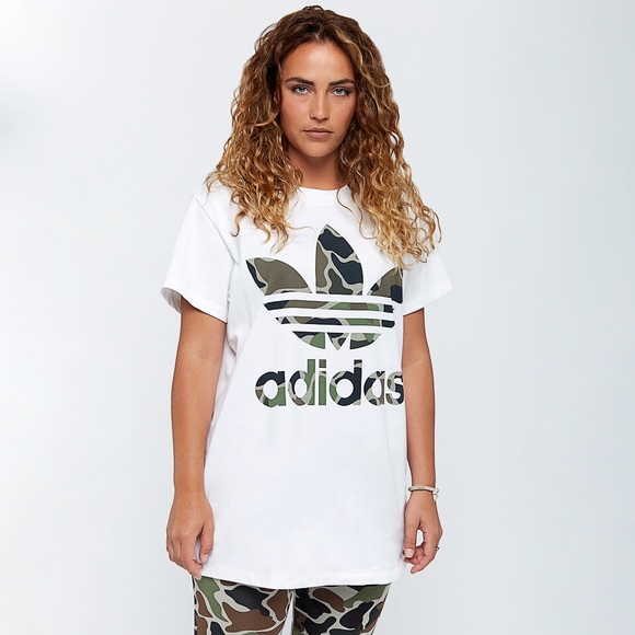 adidas Tops - Adidas Originals big trefoil camo t-shirt